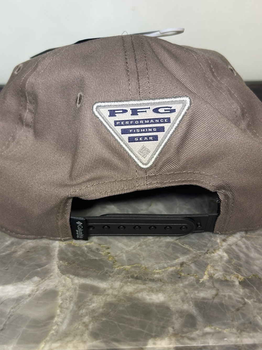 Columbia Taupe PFG Fishing Cap with Black & Cream Rope - Picture 3 of 5